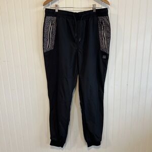 WT02 NASA Black Stretch Athletic Jogger Sweatpants Tapered‎ XL